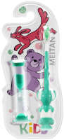 Детская зубная щётка с песочными часиками (зелёная) Эксклюзивные разработки ТМ МейТан MeiTan